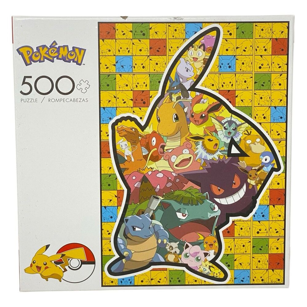 Buffalo Games Jigsaw Puzzle 500 Piece Pikachu Pokemon Characters Collectible New